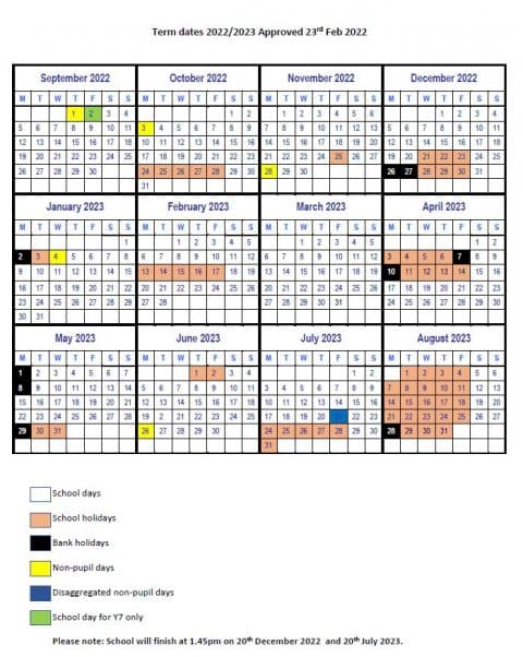 Term Dates - Manningtree High School