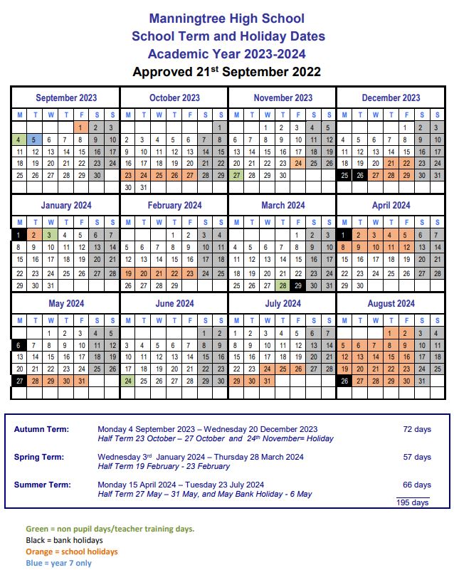 2021/2022 Term Dates