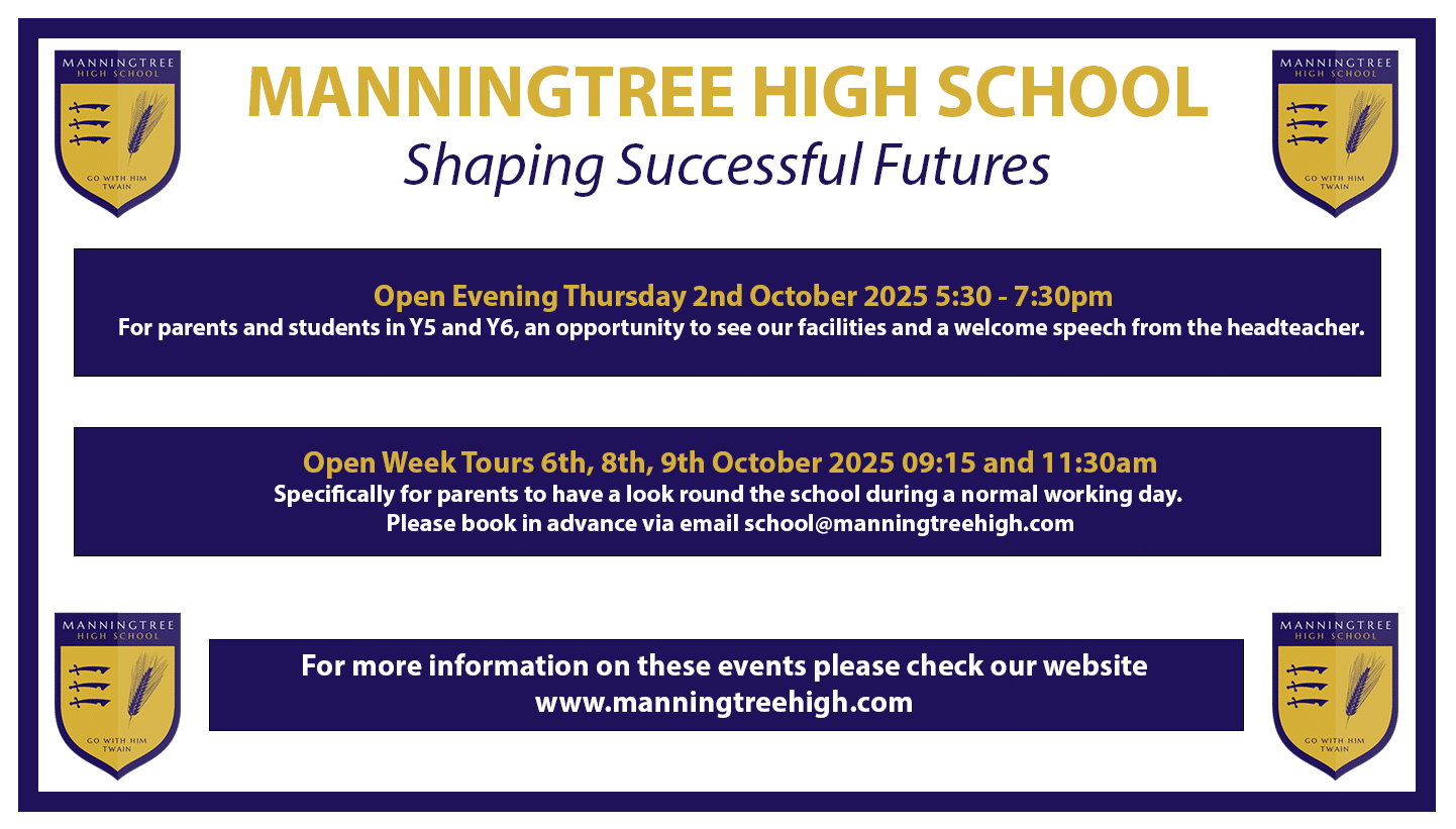 Open Evening 2025 Banner